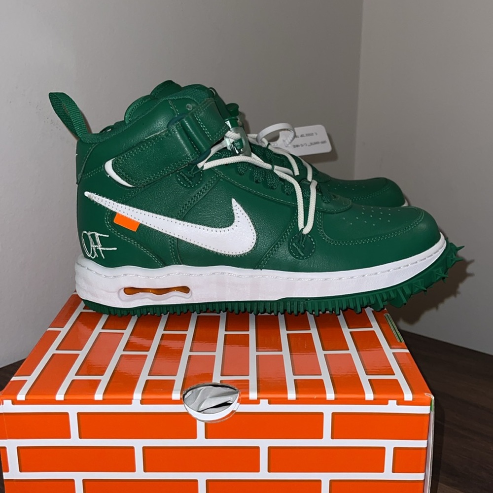 Nike x Off White Air Force 1 Mid Pine Green